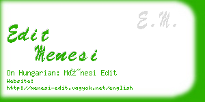 edit menesi business card